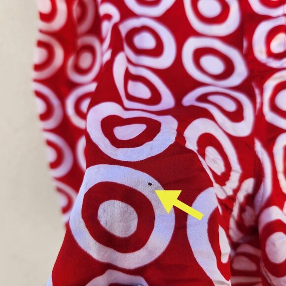 SUPER RARE Vintage All Over Target Print Silk Employee Pajamas - Picture 10 of 10